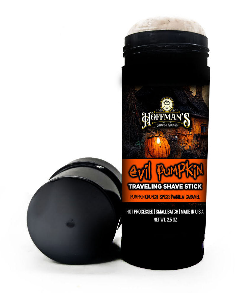 Evil Pumpkin 4oz Shave Soap & 2.5oz Traveling Shave Stick 2.5oz Bundle