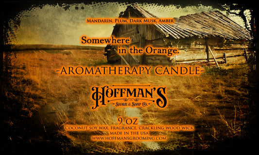 "Somewhere In The Orange" (Mandarin, Plum, Amber, Musk) 9oz Aromatherapy Candle
