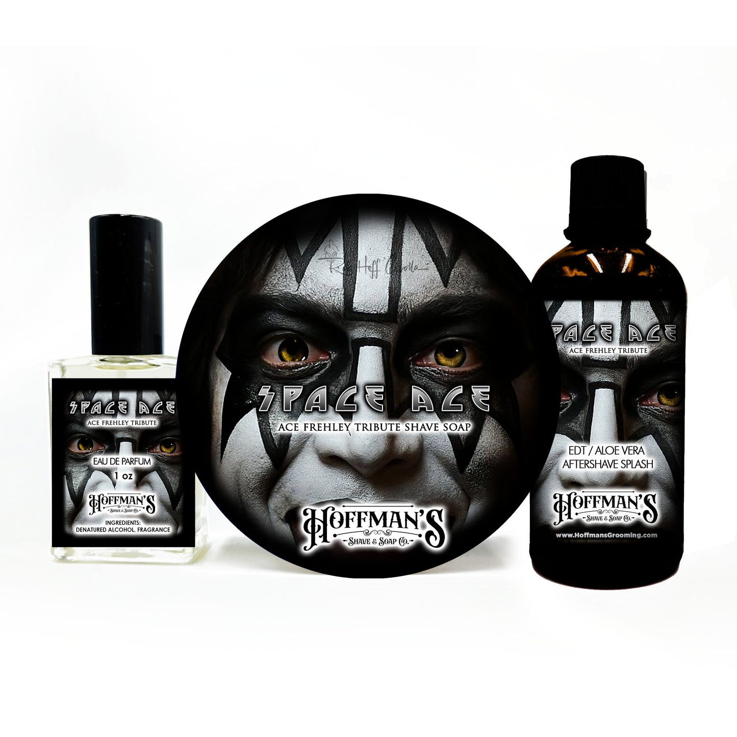 Space Ace (Frankincense, Myrrh, Cedarwood, Jasmin, Vanilla, Tonka Bean) Limited Tribute Edition Shaving Trio 3pc Set