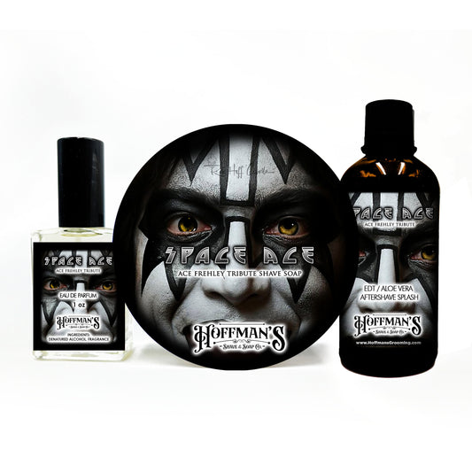Space Ace (Frankincense, Myrrh, Cedarwood, Jasmin, Vanilla, Tonka Bean) Limited Tribute Edition Shaving Trio 3pc Set