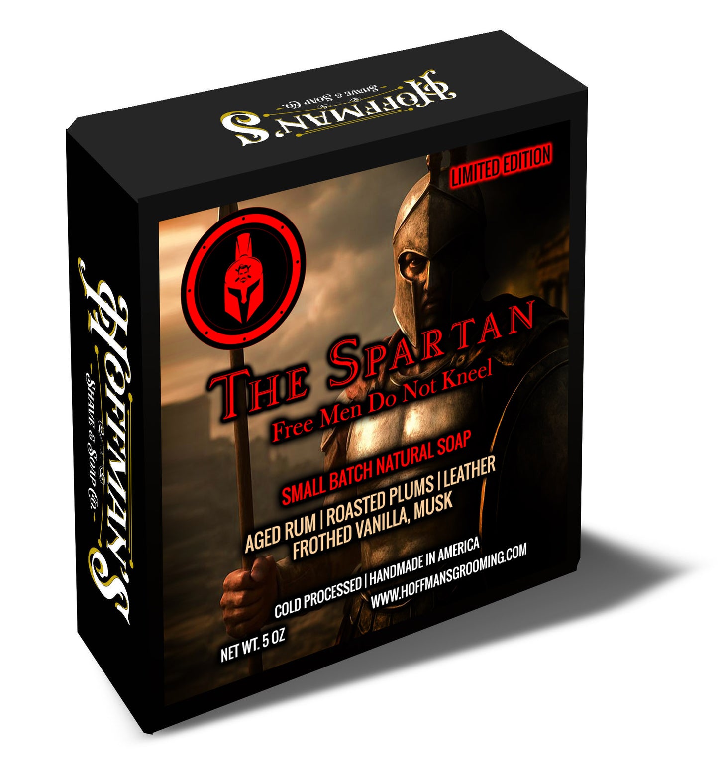 The Spartan Limited Edition (Aged Rum, Roasted Plums, Leather, Frothed Vanilla) 5oz Bar Soap