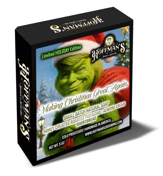 Making Christmas Great Again "Honey Crusted Roasted Pistachio, Almond Cream" Limited Holiday Edition 5oz Bar Soap