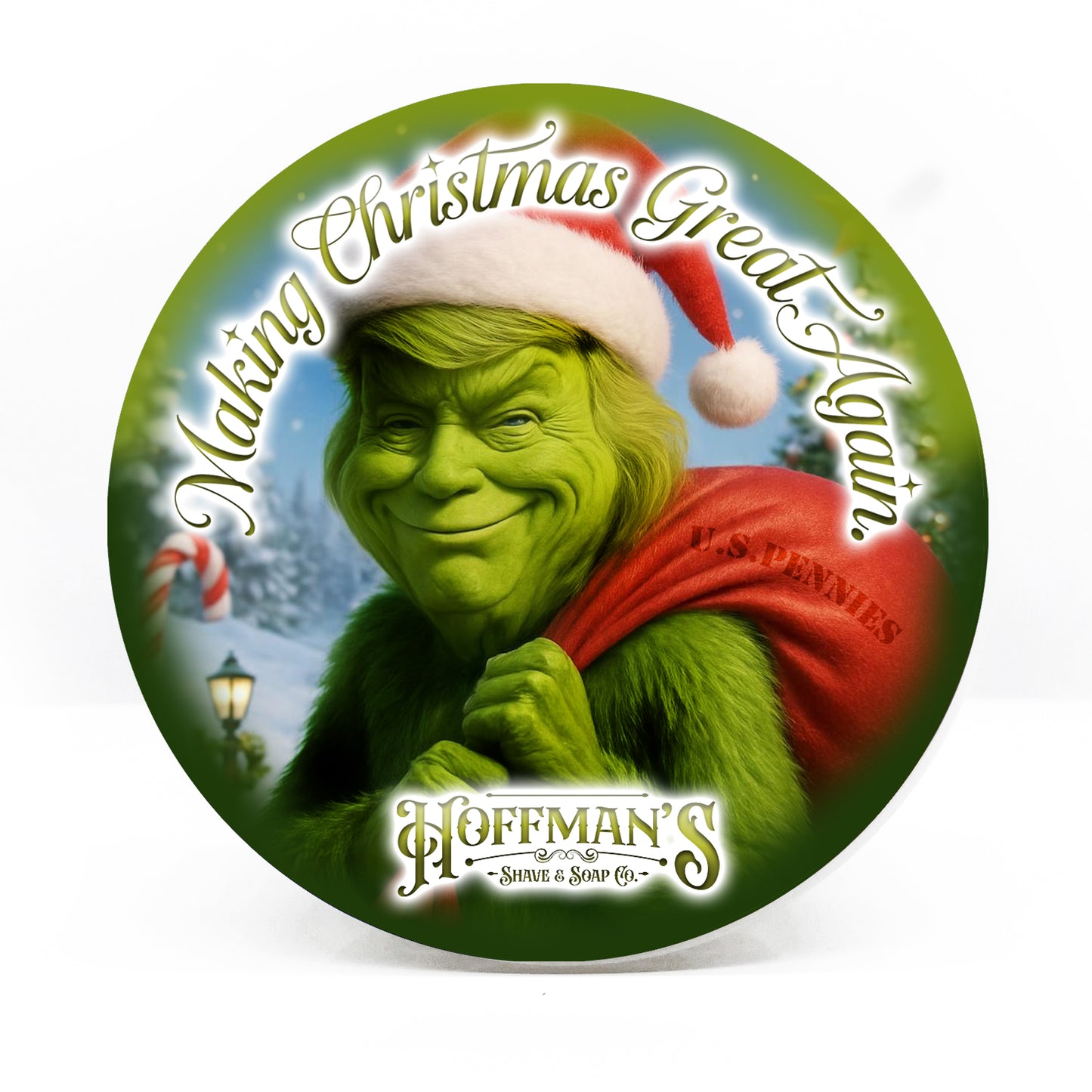 Making Christmas Great Again "Honey Crusted Roasted Pistachio, Almond Cream" Limited Holiday Shave Soap 4oz