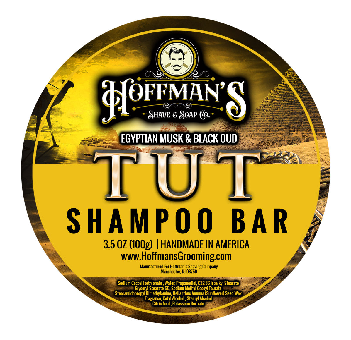 TUT (Egyptian Musk & Black Oud) Shampoo Bar 3.5 oz