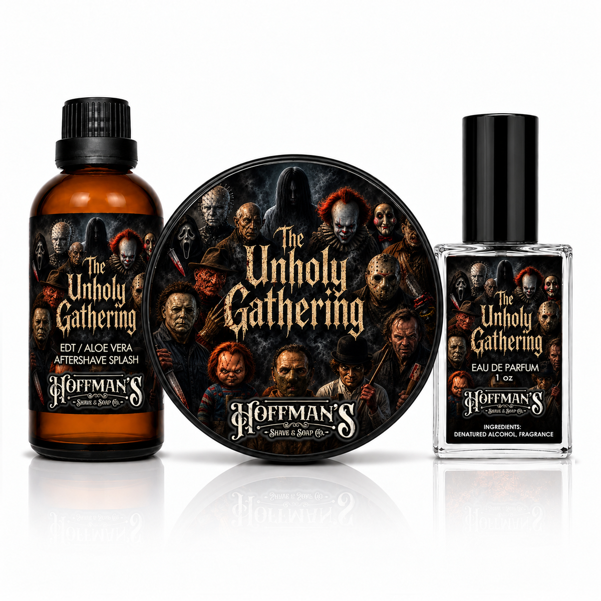Buried By Moonlight (Fir Needle, Jasmine, Musk, Sandalwood, Oakmoss) Shaving & Grooming Trio 3pc Set