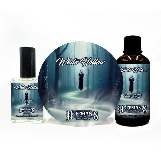 White Hollow (Smoked Vanilla & Cedarwood) Shaving Trio 3pc Set